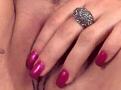 Janessa Jordan, Dark-Haired Slut, Shoves Sex Toy Deep in Pussy