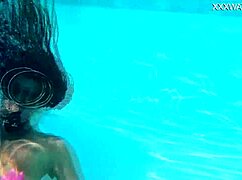 Underwater Self Sex With Purple Dildo By Nora Shmandora