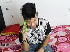 Stepsister invites deepthroat and cumshot on big ass