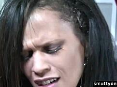 busty ebony syaane simmons in wanking and cumshot scene