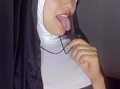 Sor Rita Masturbates with Dildo