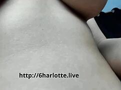 big ass blonde shows her wet camel toe