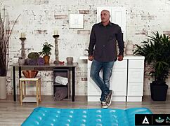 hey, teen stepsisters, wanna show your stepdad those nuru massage skills with some licking and blowing?