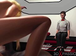 3d Cuckold Young Blonde With Big Black Cock