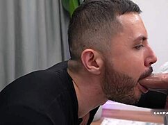 stretching my throat with big dildo