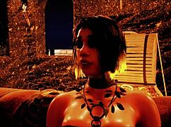 A naive king encounters a burglar in a 3D cartoon fantasy