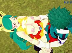 Shino Sosaki and Tomoko Shiretoko in My Hero Academia