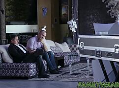 adorable teen 18+ getting doggystyle blowjob and facial