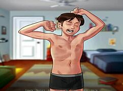 Exploring family values in Summertime Saga day 2 episode 3 scene 43