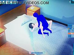 Asian 3D Cartoon Girl Has Big Tits Sex!