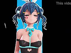 Rabbit Hole Edit with Bunny Toy in Wild Anime Action