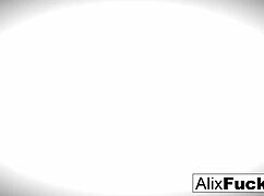 i'm sexy blonde alix playin with my tight wet pussy