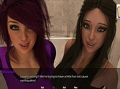3D Anime Teens Jamie And Shauna Display Big Tits And Ass With Butt Plugs