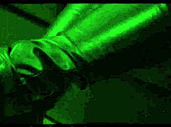 Exciting Rock Chick Dons Shaved Hairless Style In Leather Pants And Leather Biker Jacket For Biker Vibes!