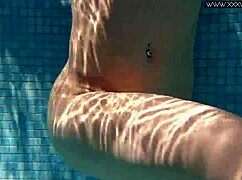 Nicole Pearl shakes her tight ass in the pool super hot 😏