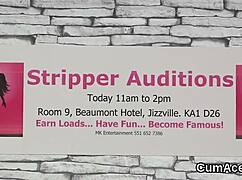 Classy Bombshell Receives Shot on Face While Swallowing Everything