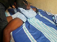 Man, this ebony teen gets pounded hard missionary style in homemade clip!