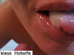 compilação de cenas shows aline teless, married, taking cum in mouth from multiple guys