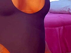 The hot teen 18+ lets her roommate lick and fuck her pussy before cumming all over her in a rush