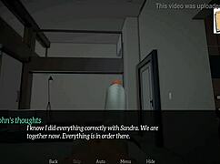 in my new family, the brunette milf gives a handjob to the redhead amateur while playing a game with monster cocks