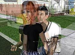 Intertwined 19 takes redhead Cara to college 😏