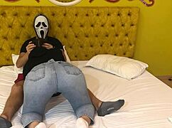 Ghostface scores a nasty free blowjob in florida for halloween! 😈👻