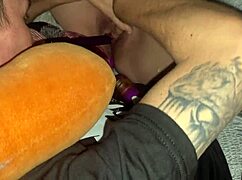 in this reality scene, the shy teen's body reacts intensely to the deep big dildo, denied orgasm.