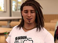 Horny student indulges in classroom self-pleasure