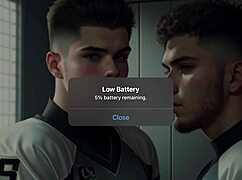 Two football players get frisky, sucking and jerking off after the game.