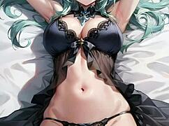 Married couple's routine break with masturbation