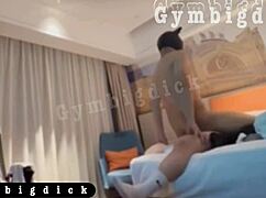 this asian couple of handsome gay twinks goes bareback in steamy doggystyle.