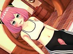 Anya Wants to Ride Big Cock After Gym in Hentai Parody! Anya Craves That Intense Ride.