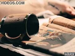 petite 18+ sucks boss's cock in 69 for career boost