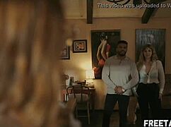 Lena Paul in lesbian threesome with big tits