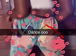 Bold Ebony Babe Maps Her Bigger Ass and Tits