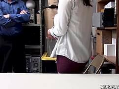 Dark Haired Teen Feels Intense Pleasure