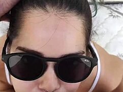 Oh, It's So Hot At Home That Debora Wants To Give A Deepthroat Blowjob And Fuck Doggy Style Outdoors!