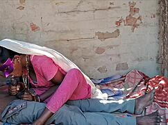 desi wife fucked in pink dress with cold drink 😏💦