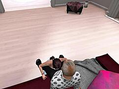 Young Girl Blows Grandfather In Second Life