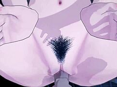 in shibuya, this babe moans during a footjob and pussy masturbation leading to orgasm and cumshot