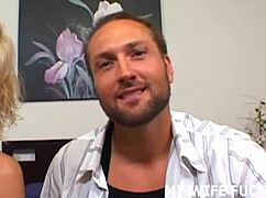 I'm ready to ride his big cock in front of you