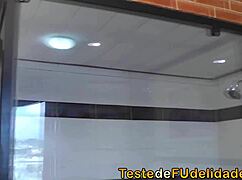 blonde gives blowjob after sensual massage with big ass