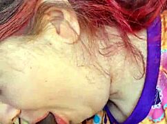 Skinny Young Girl Next Door Gives Sloppy Head and Swallows Cum from Monster Cock.