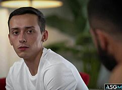 stepdad dominic pacifico and stepson nicholas adams in intense bareback action