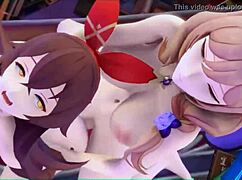 Lisa dominates Amber in steamy futa Genshin Impact scene. Their raw encounter echoes with sound.