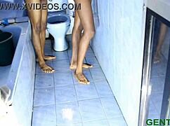 Big black dick slides into my tight pussy slowly.