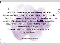 f4m domme joi session 7of12 - follow my jerk off instructions for orgasm domination 😈