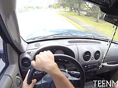 damn, lucy tyler's oral skills for cash are insane, bent over tight teen! 😍