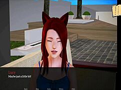 I explore my new family with the redhead milf's big tits.