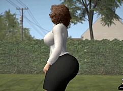 Freaky BBC Meets Their Next Sexual Conquest in Wild 3D Cartoon with Monster Cock